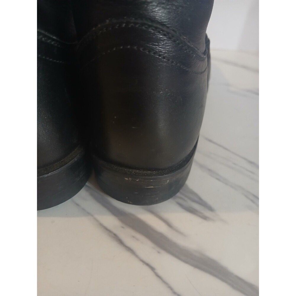 Justin 3703L Cora Women's Classic Ropers Leather Cowboy Boots Black Size 7C - Picture 5 of 12